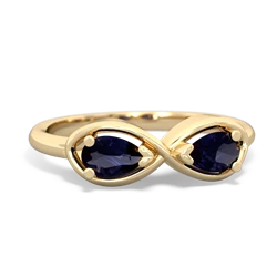 Sapphire Infinity 14K Yellow Gold ring R5050