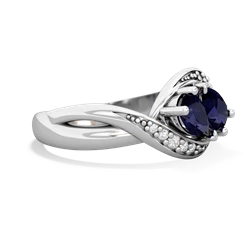 Sapphire Summer Winds 14K White Gold ring R5342