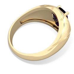 Thumbnail for Sapphire Men's 14K Yellow Gold ring R0361 - front view