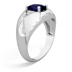 Sapphire Men's Crossroads 14K White Gold ring R0361