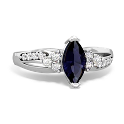 Sapphire Royal Marquise 14K White Gold ring R2343