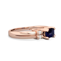 Sapphire Art Deco East-West 14K Rose Gold ring R2590