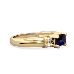 Sapphire Art Deco East-West 14K Yellow Gold ring R2590