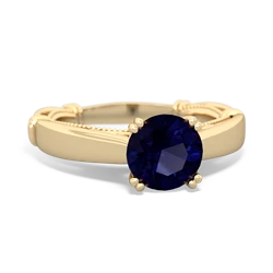 Thumbnail for Sapphire Renaissance 14K Yellow Gold ring R27806RD - front view