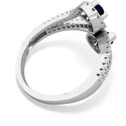 Sapphire Diamond Dazzler 14K White Gold ring R3000