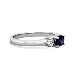 Sapphire Simply Elegant East-West 14K White Gold ring R2480