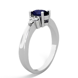 Thumbnail for Sapphire Simply Elegant 14K White Gold ring R2113 - side view