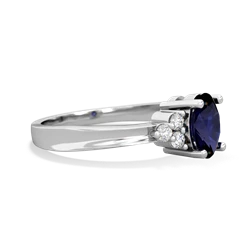 Thumbnail for Sapphire Simply Elegant 14K White Gold ring R2113 - hand 1 view