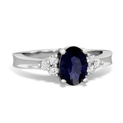 Thumbnail for Sapphire Simply Elegant 14K White Gold ring R2113 - top view