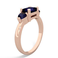 Sapphire Three Stone 14K Rose Gold ring R5235