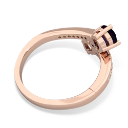 Sapphire Channel Set Two Stone 14K Rose Gold ring R5303