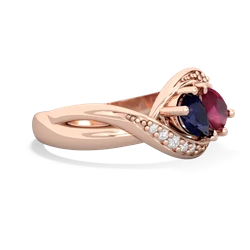 Sapphire Summer Winds 14K Rose Gold ring R5342