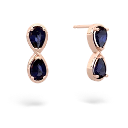 Sapphire Infinity 14K Rose Gold earrings E5050