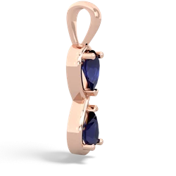 Sapphire Infinity 14K Rose Gold pendant P5050