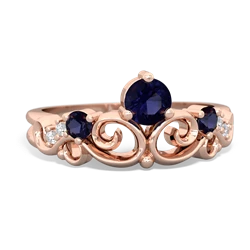 Tanzanite Crown Keepsake 14K Rose Gold ring R5740