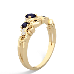 Garnet Crown Keepsake 14K Yellow Gold ring R5740