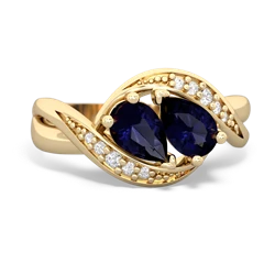 Sapphire Summer Winds 14K Yellow Gold ring R5342