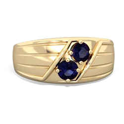 Sapphire Men's Streamline 14K Yellow Gold ring R0460