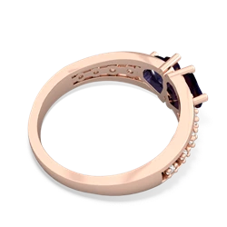 Sapphire Heart To Heart 14K Rose Gold ring R3342