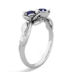 Sapphire Rose Garden 14K White Gold ring R5510