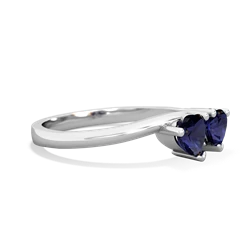 Sapphire Sweethearts 14K White Gold ring R5260