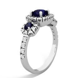 Tanzanite Regal Halo 14K White Gold ring R5350