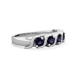 Sapphire Anniversary Band 14K White Gold ring R2089