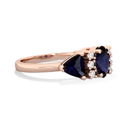 Opal Antique Style Three Stone 14K Rose Gold ring R2186