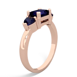 Fire Opal Three Stone 14K Rose Gold ring R5235