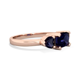 Onyx Three Stone 14K Rose Gold ring R5235