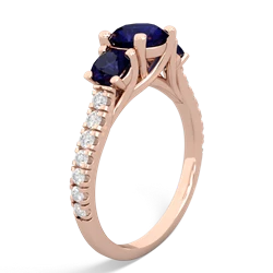 Peridot Pave Trellis 14K Rose Gold ring R5500