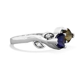 Sapphire Floral Elegance 14K White Gold ring R5790