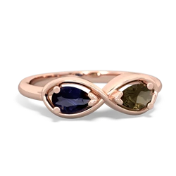 Sapphire Infinity 14K Rose Gold ring R5050