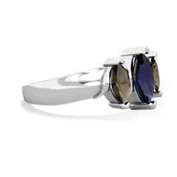 Sapphire Three Peeks 14K White Gold ring R2433