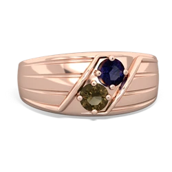 Sapphire Men's Streamline 14K Rose Gold ring R0460