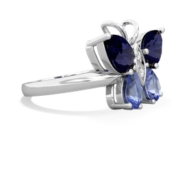 Sapphire Butterfly 14K White Gold ring R2215