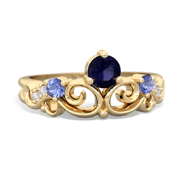 Sapphire Crown Keepsake 14K Yellow Gold ring R5740