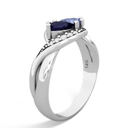 Sapphire Summer Winds 14K White Gold ring R5342