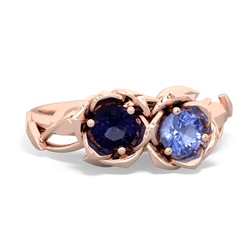 Sapphire Rose Garden 14K Rose Gold ring R5510