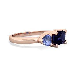 Sapphire Three Stone 14K Rose Gold ring R5235