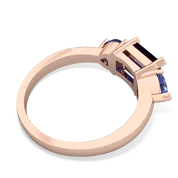 Sapphire Three Stone 14K Rose Gold ring R5235