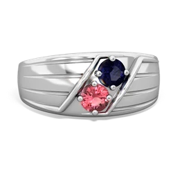 Sapphire Men's Streamline 14K White Gold ring R0460