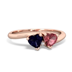 Sapphire Sweethearts 14K Rose Gold ring R5260