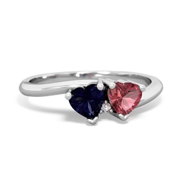 Sapphire Sweethearts 14K White Gold ring R5260