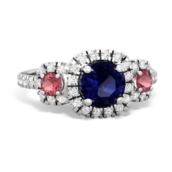 Sapphire Regal Halo 14K White Gold ring R5350