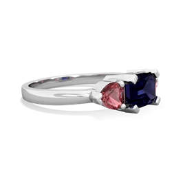 Sapphire Three Stone 14K White Gold ring R5235