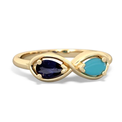 Sapphire Infinity 14K Yellow Gold ring R5050