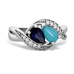 Sapphire Summer Winds 14K White Gold ring R5342