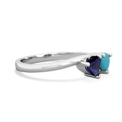 Sapphire Sweethearts 14K White Gold ring R5260