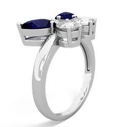 Sapphire Butterfly 14K White Gold ring R2215